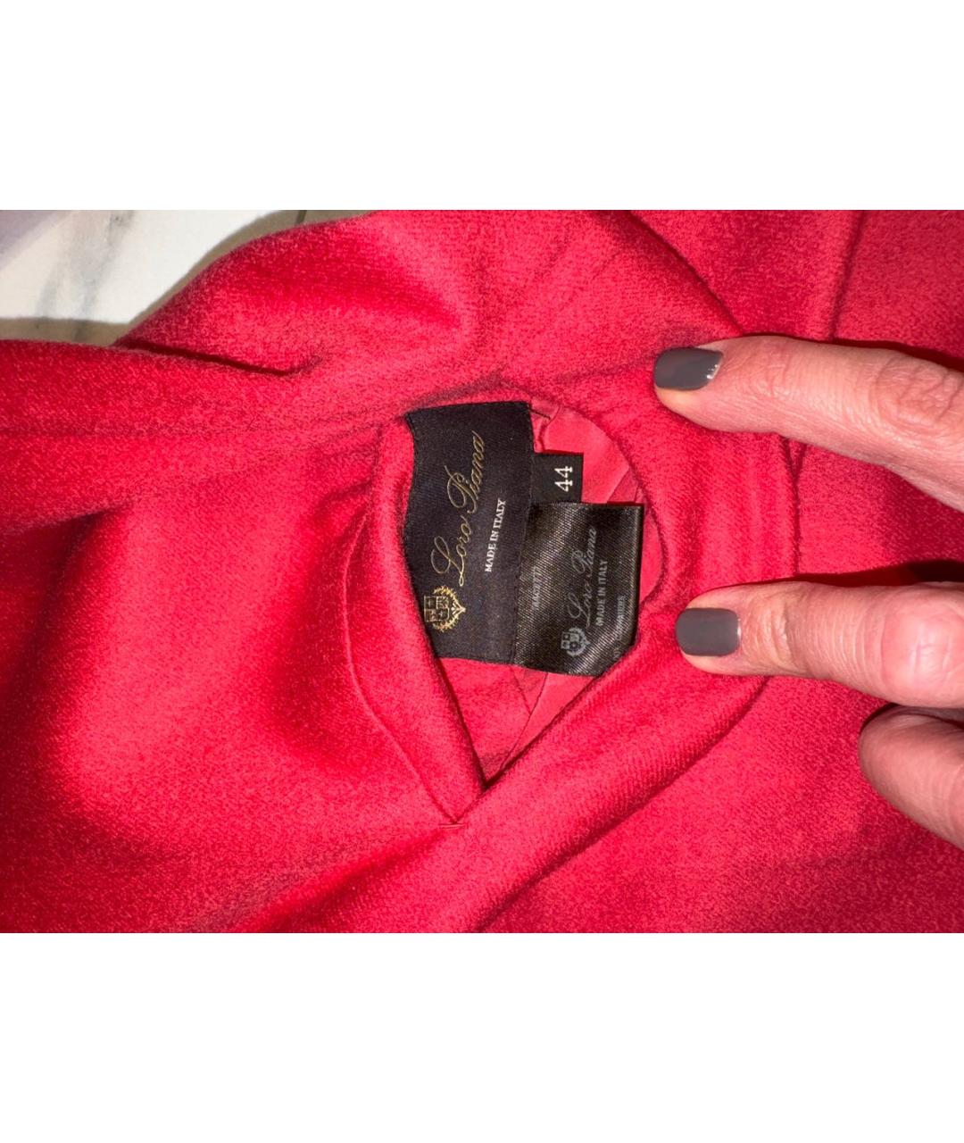 LORO PIANA Коралловое кашемировое пальто, фото 5