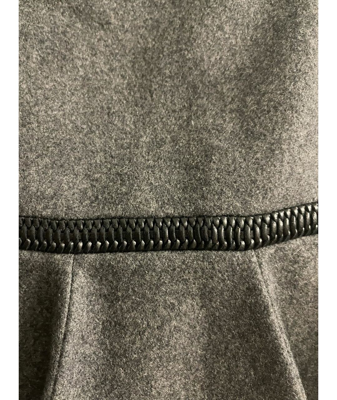 BALLY Серая шерстяная юбка мини, фото 2