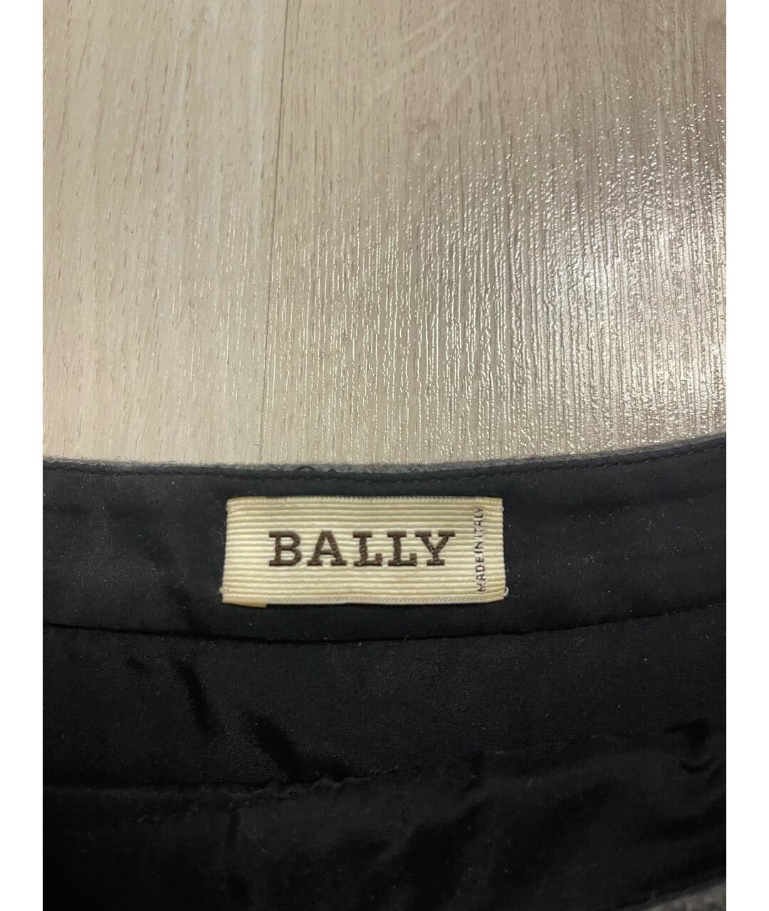 BALLY Серая шерстяная юбка мини, фото 3