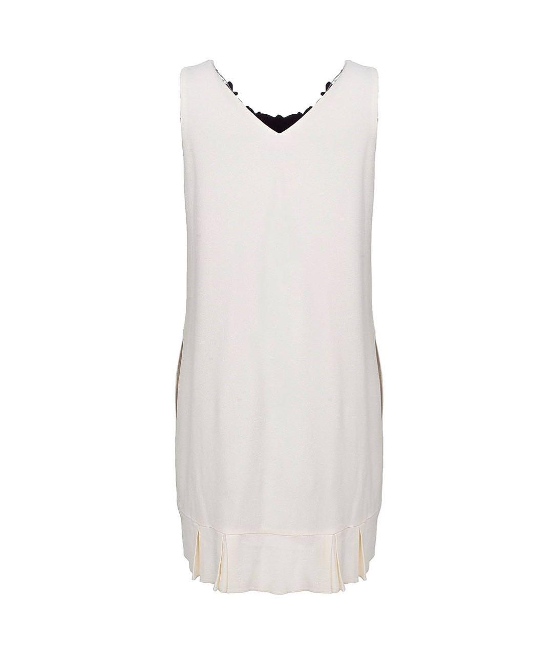 JO NO FUI Белое ацетатное коктейльное платье, фото 2
