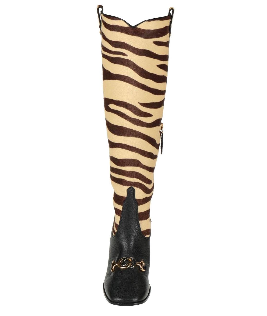 GUCCI Мульти кожаные сапоги, фото 3