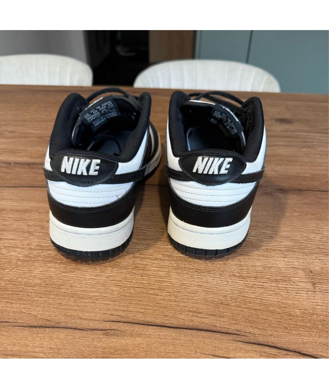 NIKE Черные кожаные кроссовки, фото 4