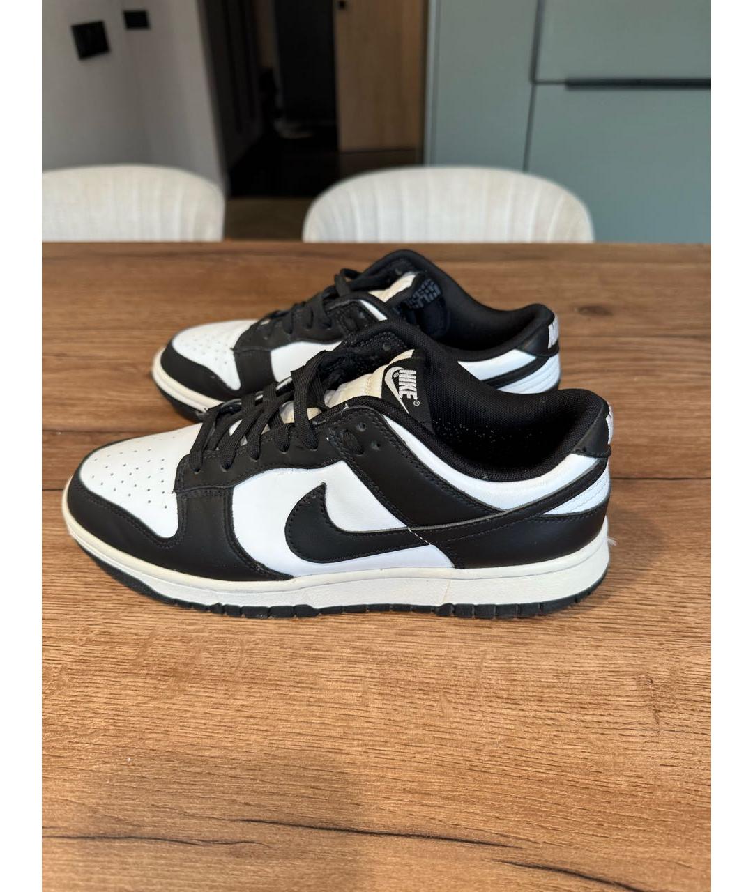 NIKE Черные кожаные кроссовки, фото 5