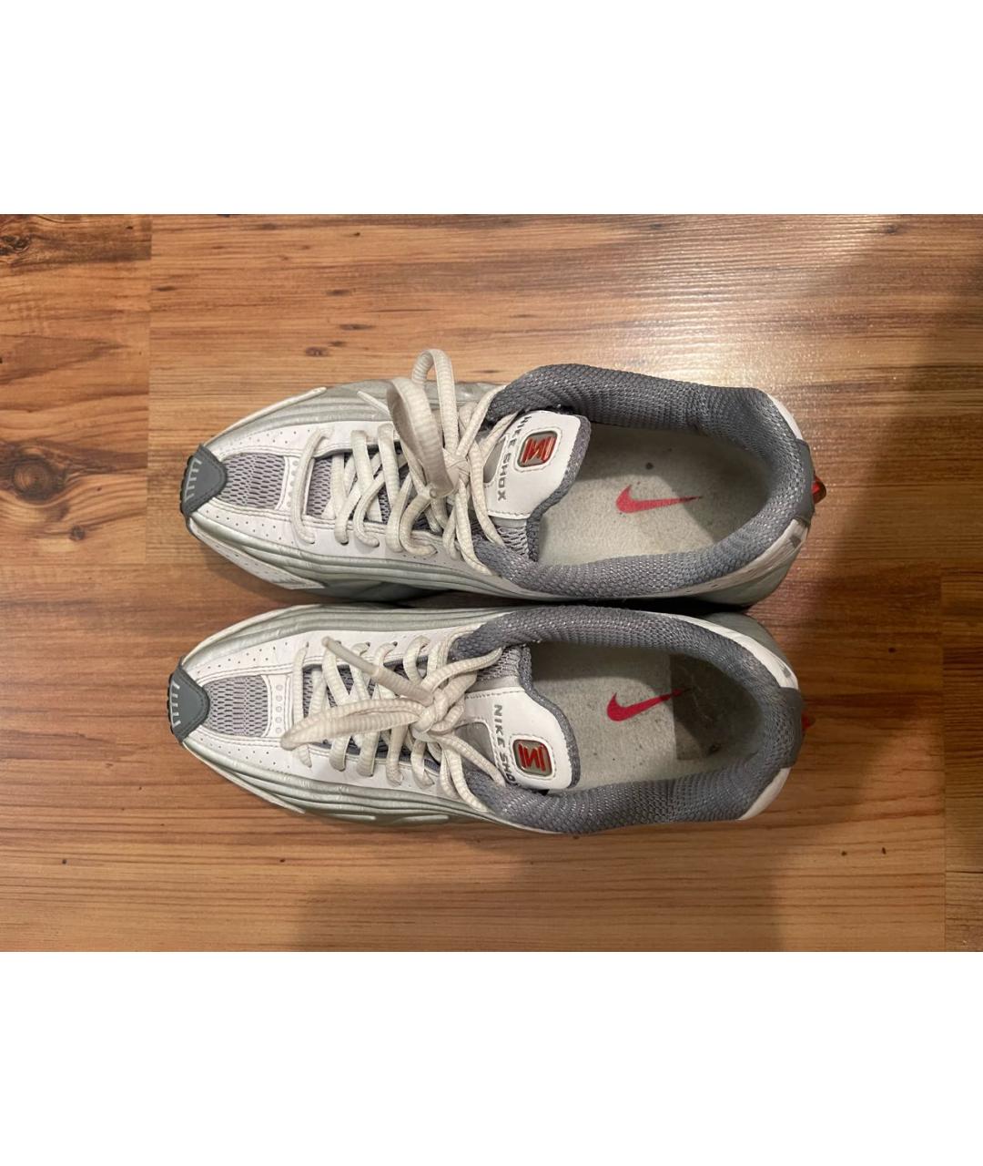 NIKE Белые кожаные кроссовки, фото 3