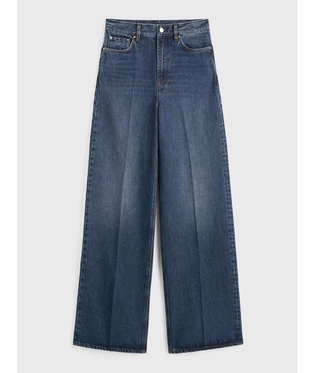 TOTEME Темно-синие хлопковые прямые джинсы, фото 5