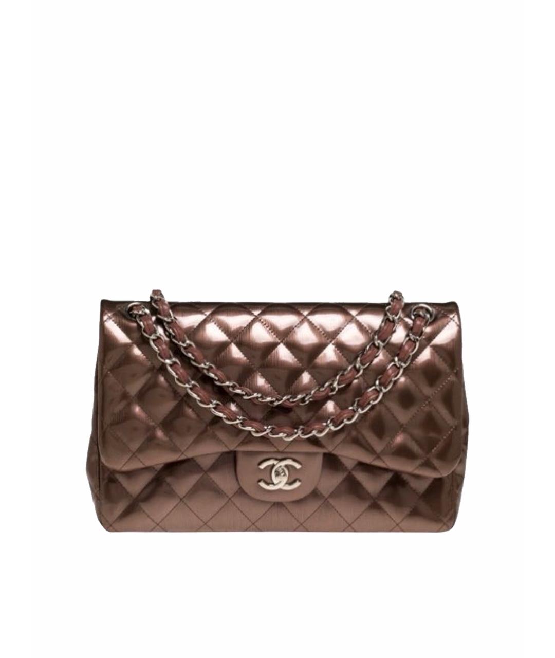 CHANEL Коричневая кожаная сумка через плечо, фото 1