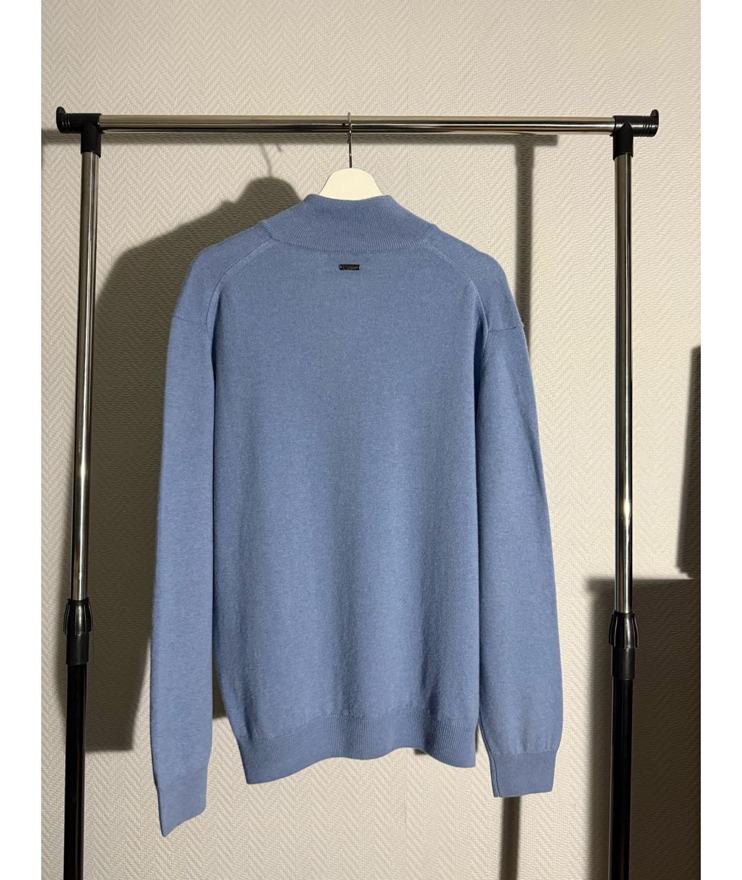 CORNELIANI Голубой шерстяной джемпер / свитер, фото 6