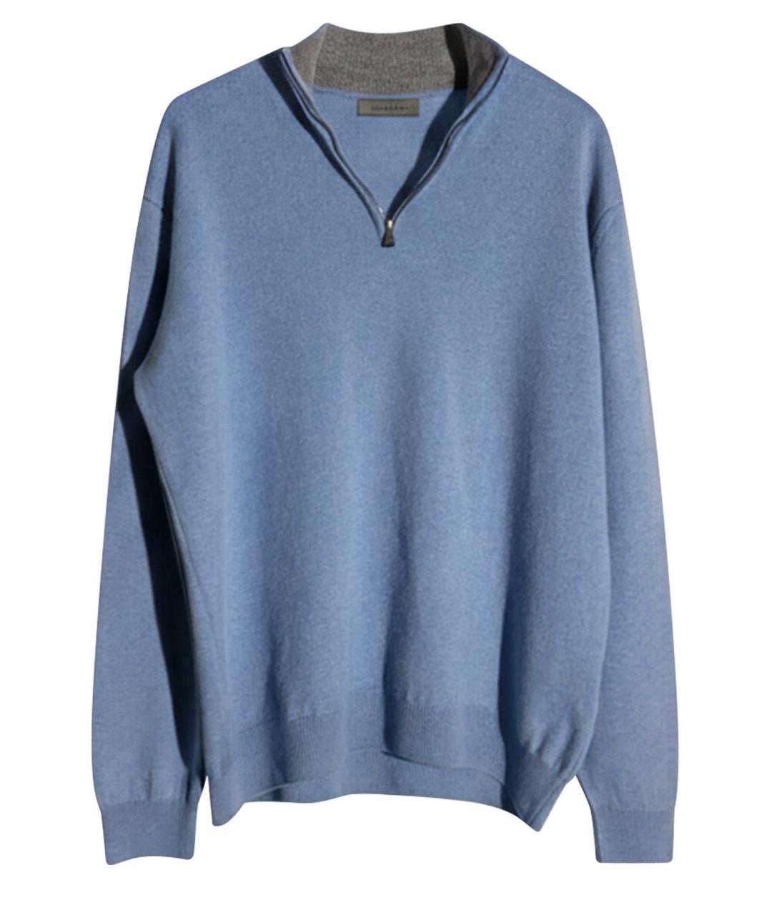 CORNELIANI Голубой шерстяной джемпер / свитер, фото 1