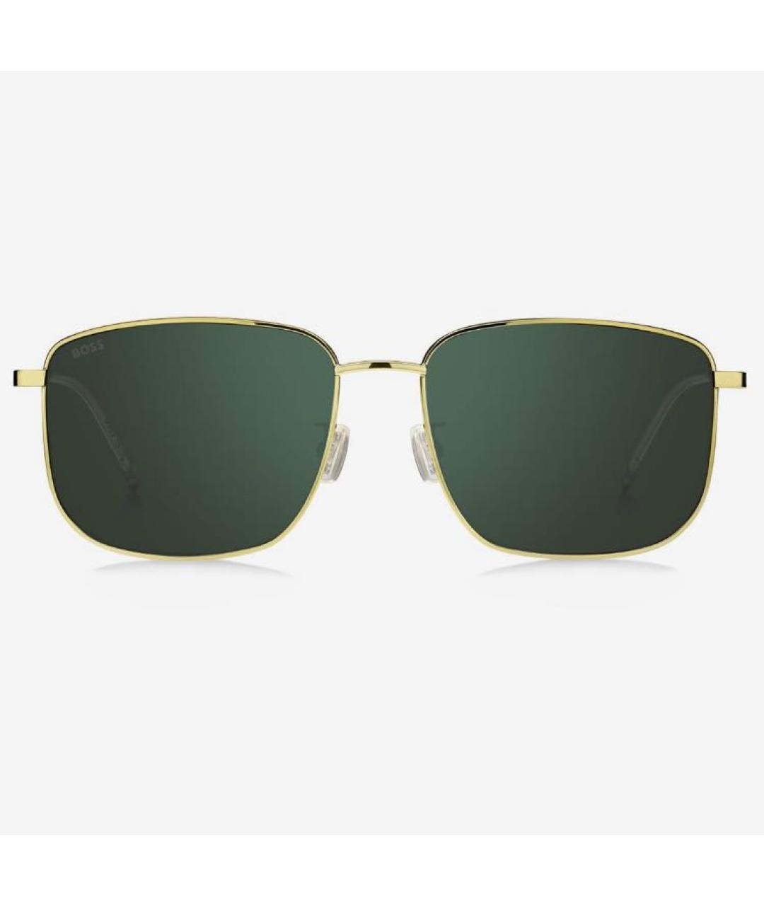 HUGO BOSS Зеленые металлические солнцезащитные очки, фото 9