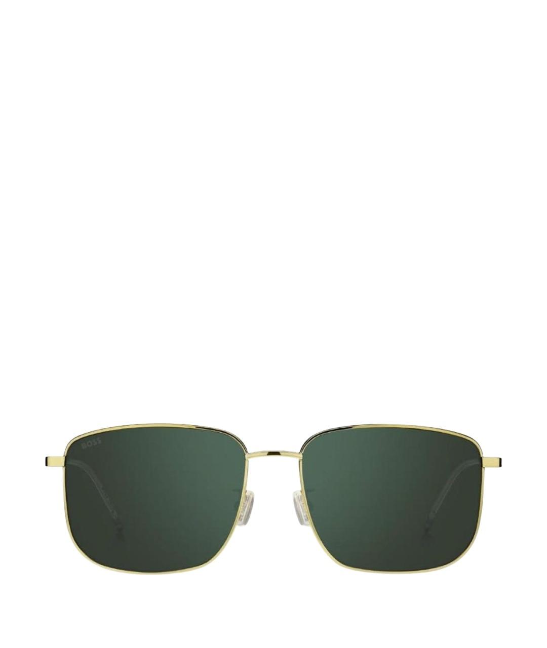 HUGO BOSS Зеленые металлические солнцезащитные очки, фото 1