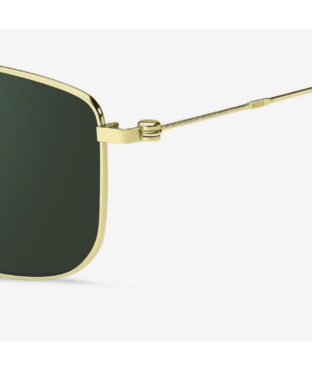 HUGO BOSS Зеленые металлические солнцезащитные очки, фото 3