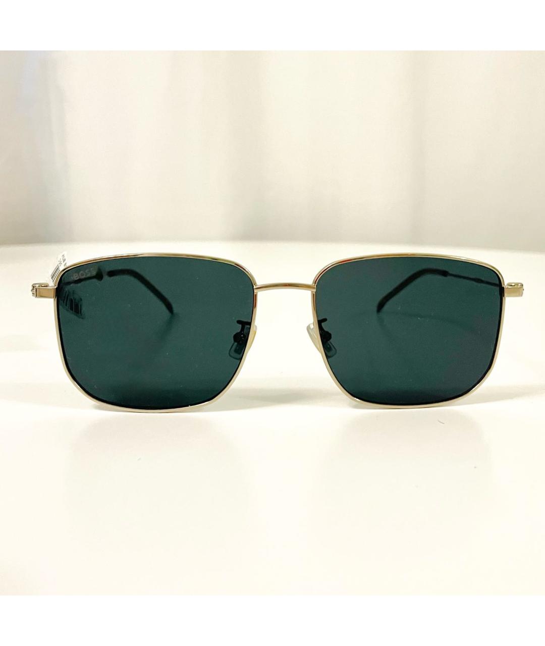 HUGO BOSS Зеленые металлические солнцезащитные очки, фото 4