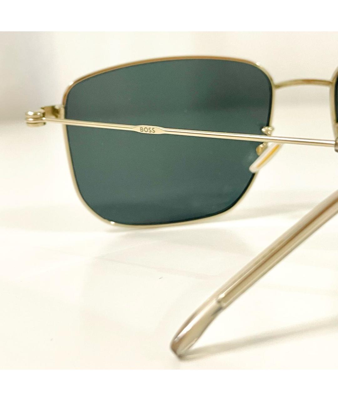 HUGO BOSS Зеленые металлические солнцезащитные очки, фото 5