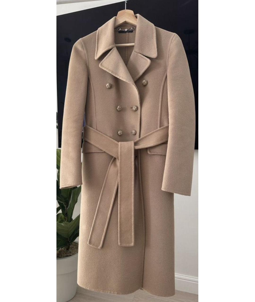 GUCCI Бежевое кашемировое пальто, фото 7