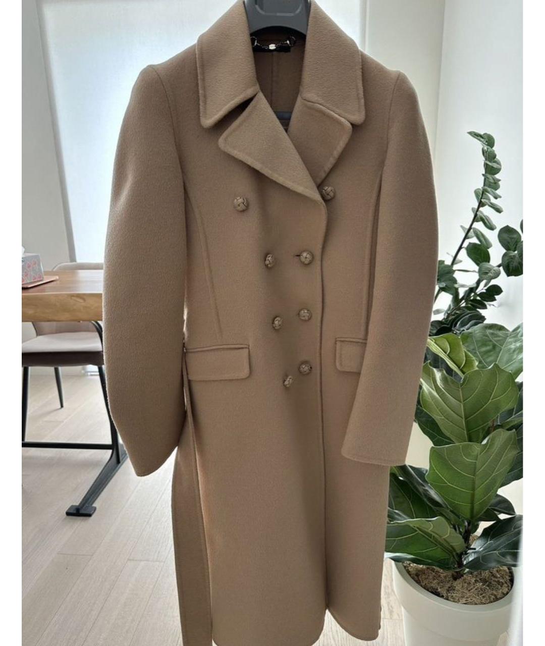 GUCCI Бежевое кашемировое пальто, фото 6