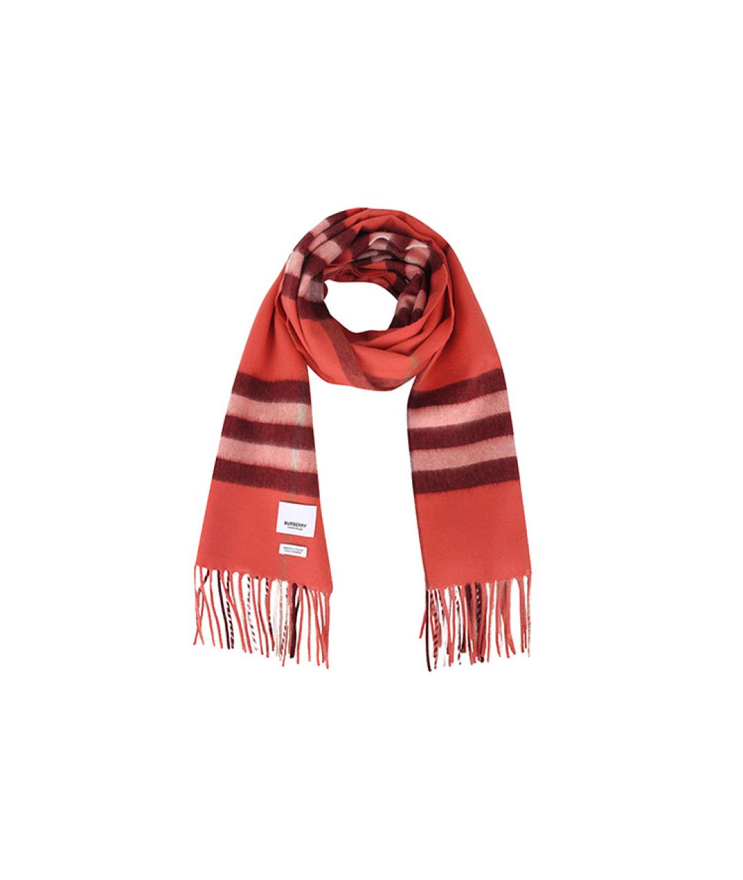 BURBERRY Оранжевый шарф, фото 1