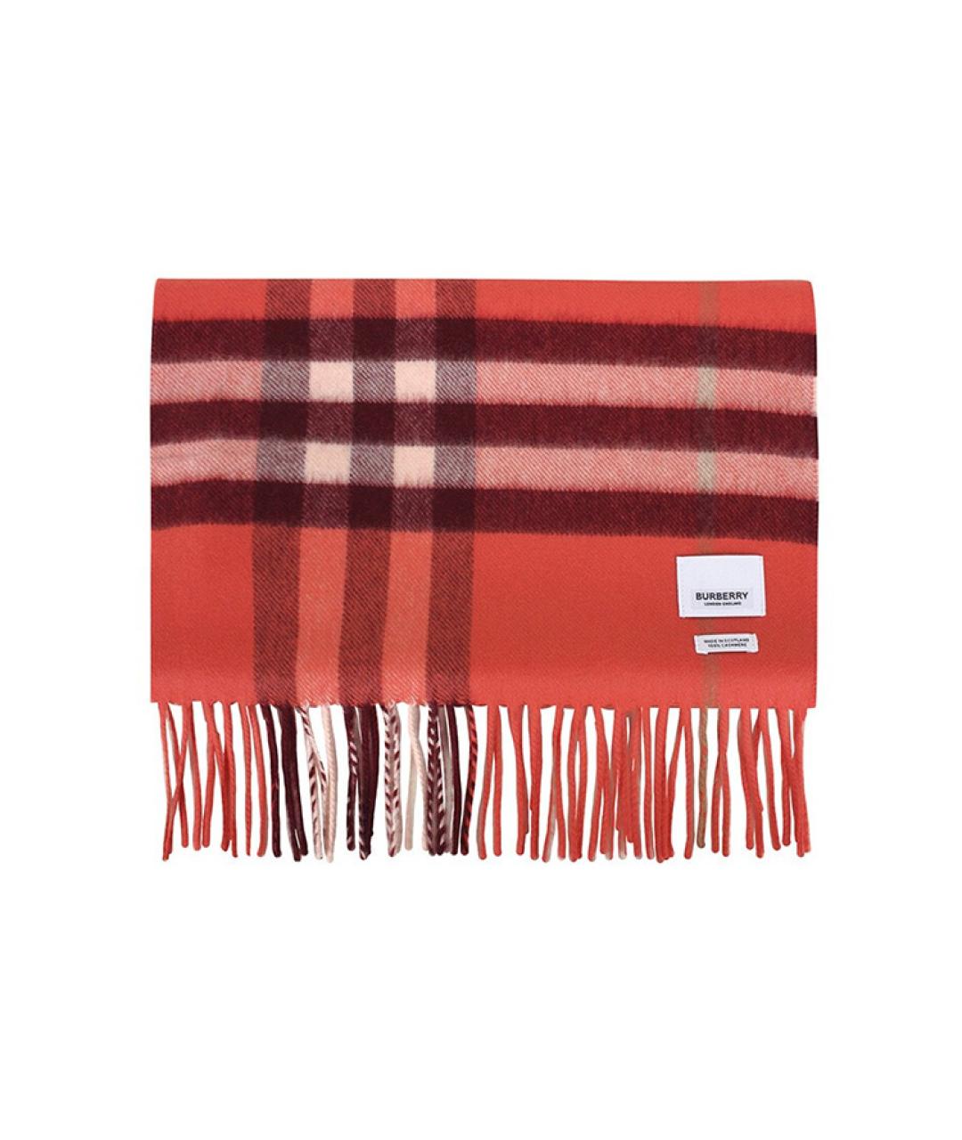 BURBERRY Оранжевый шарф, фото 2