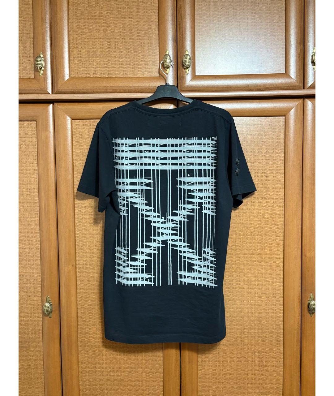 OFF-WHITE Черная хлопковая футболка, фото 2