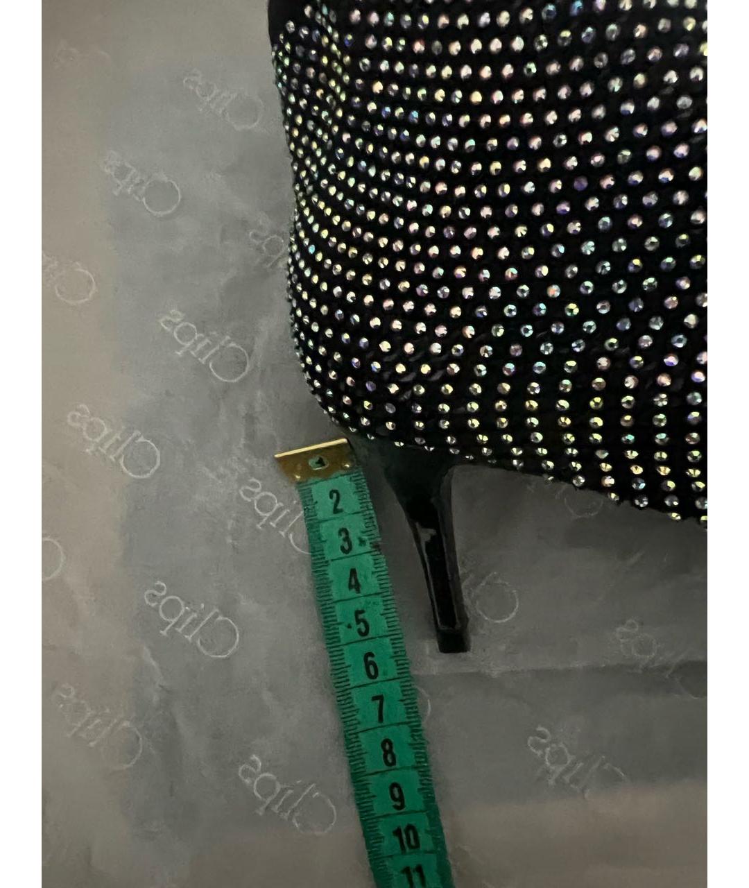 LE SILLA Черные текстильные ботильоны, фото 7