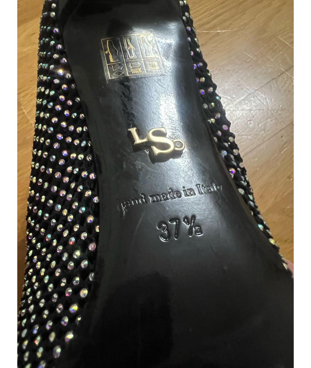 LE SILLA Черные текстильные ботильоны, фото 2