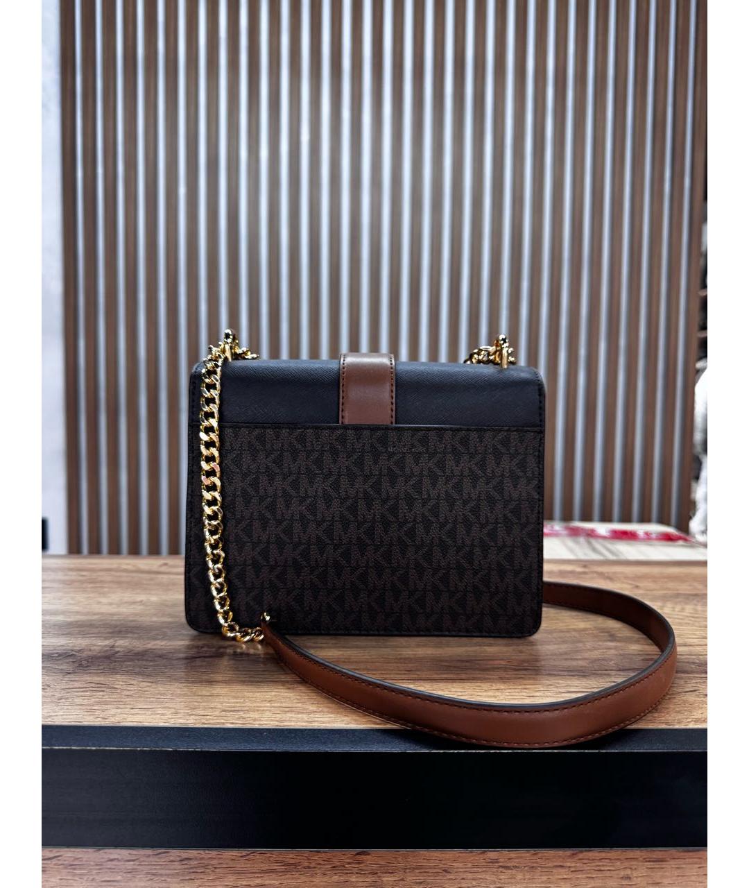 MICHAEL KORS Коричневая сумка через плечо из искусственной кожи, фото 3