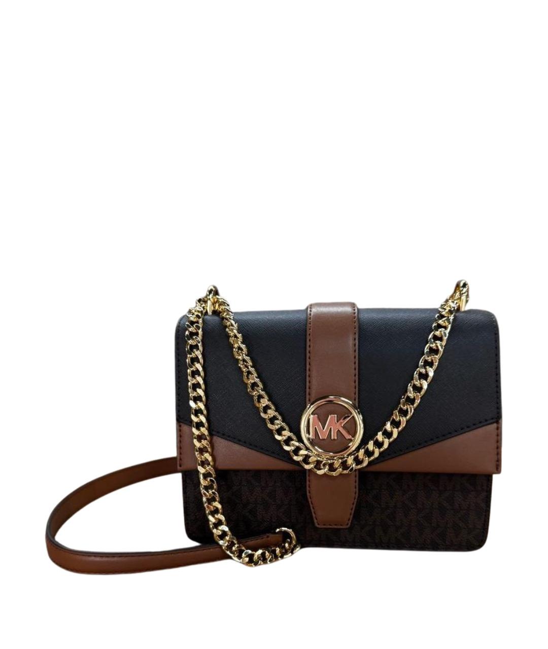 MICHAEL KORS Коричневая сумка через плечо из искусственной кожи, фото 1