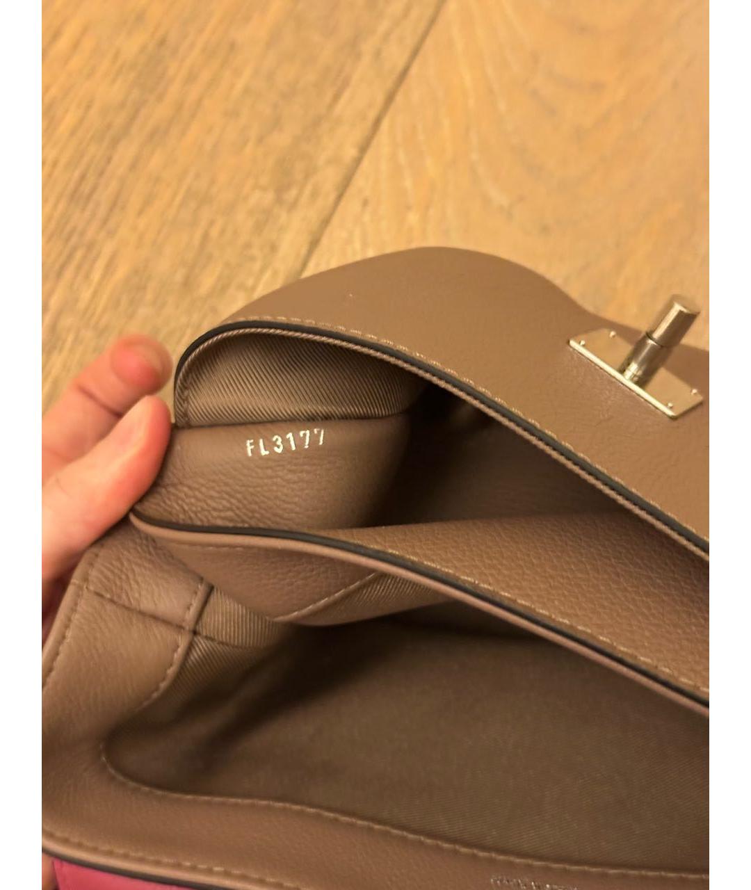 LOUIS VUITTON Розовая кожаная сумка с короткими ручками, фото 7