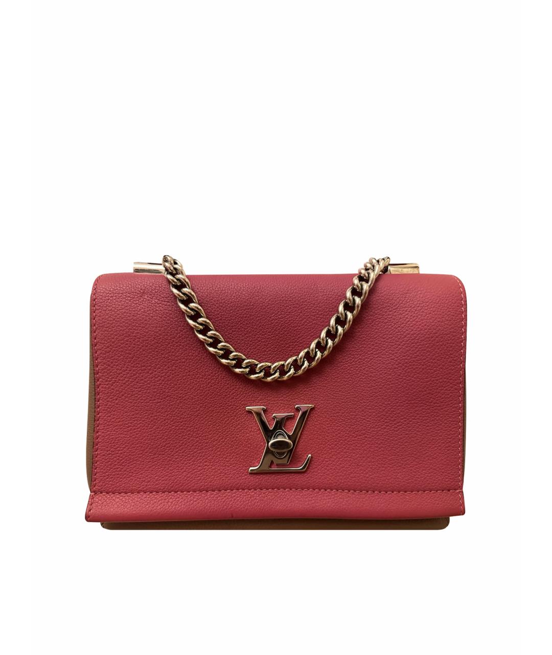 LOUIS VUITTON Розовая кожаная сумка с короткими ручками, фото 1