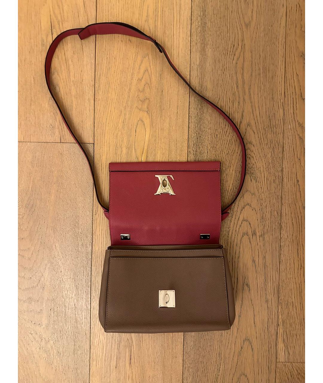 LOUIS VUITTON Розовая кожаная сумка с короткими ручками, фото 3