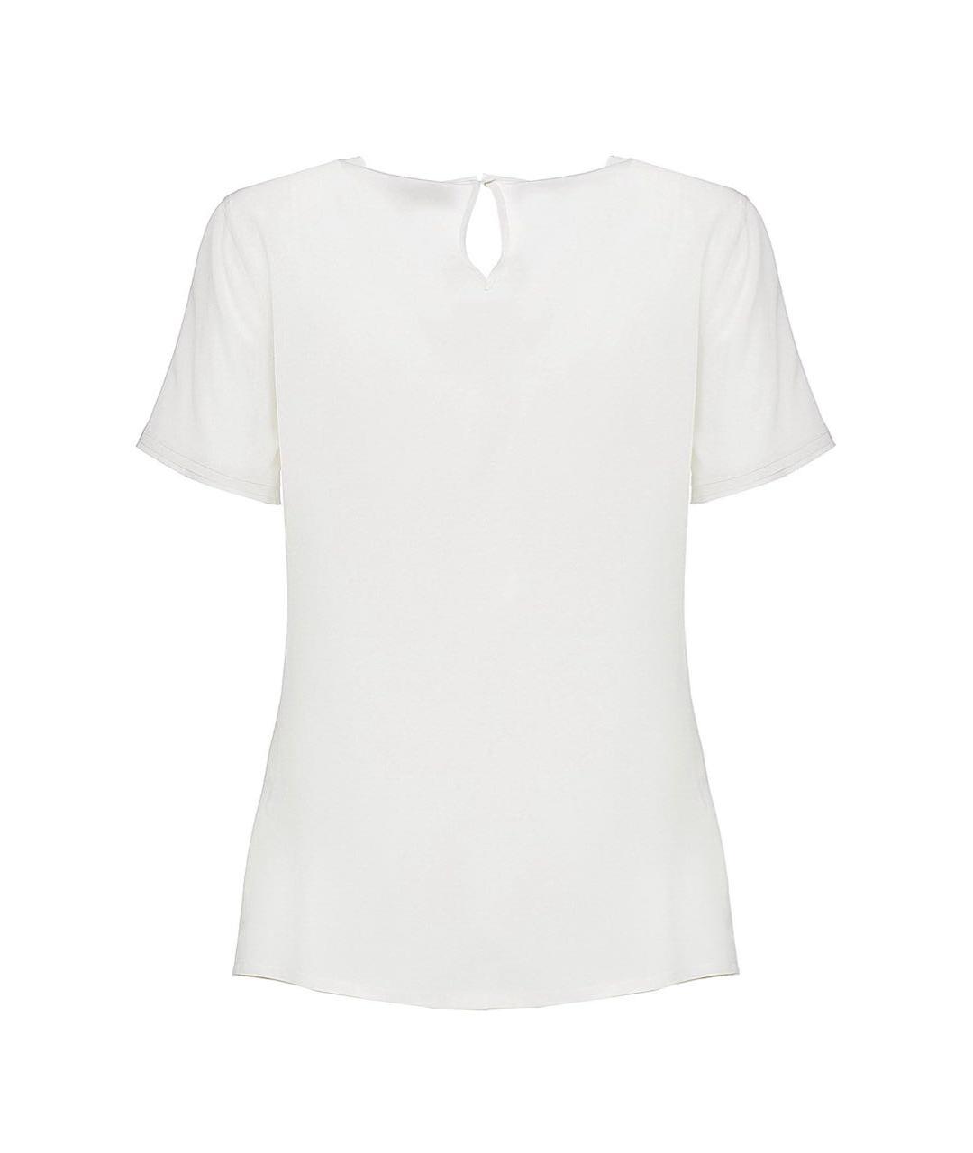 JOHN RICHMOND Белая шелковая блузы, фото 2