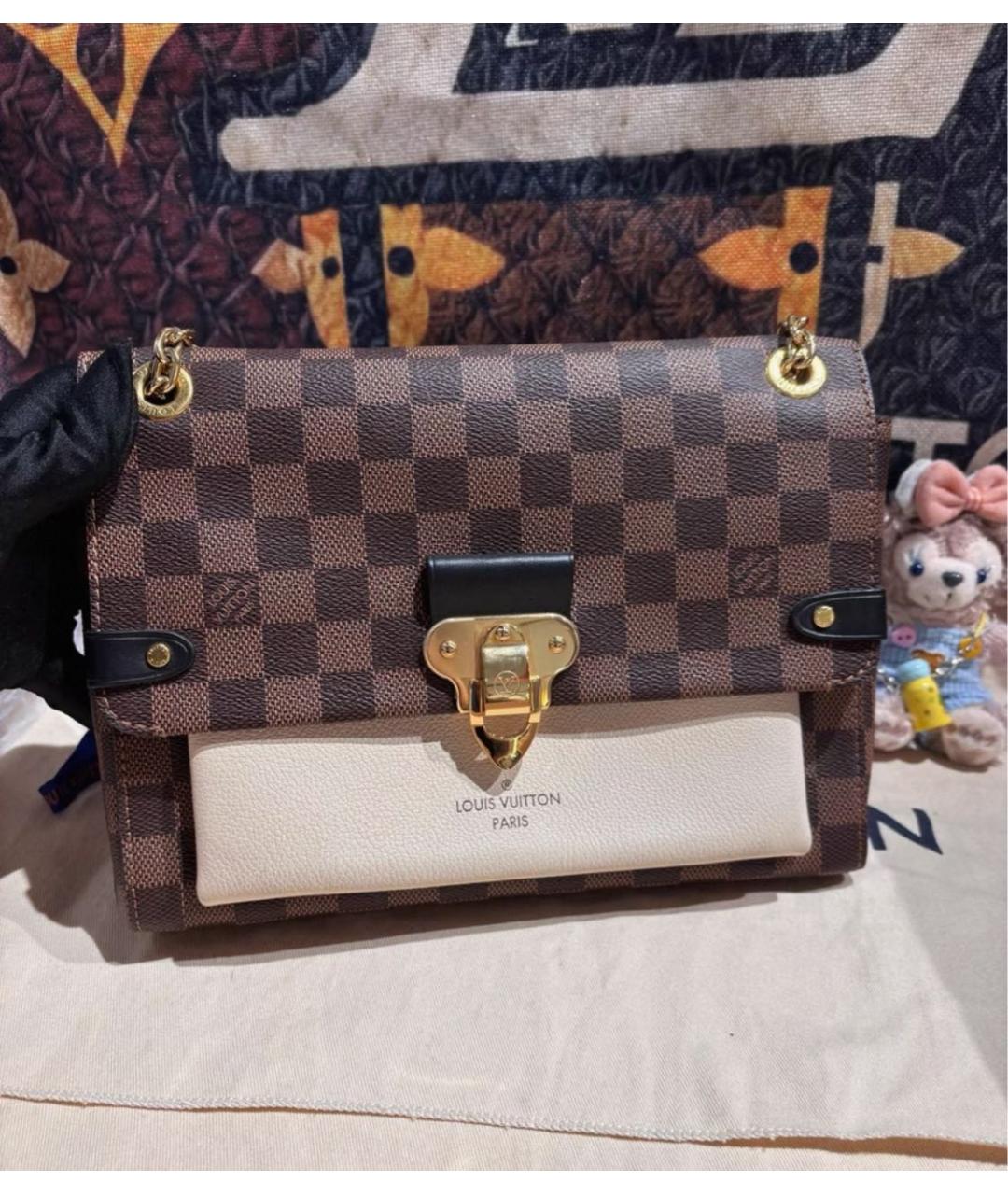 LOUIS VUITTON Коричневая сумка через плечо, фото 3
