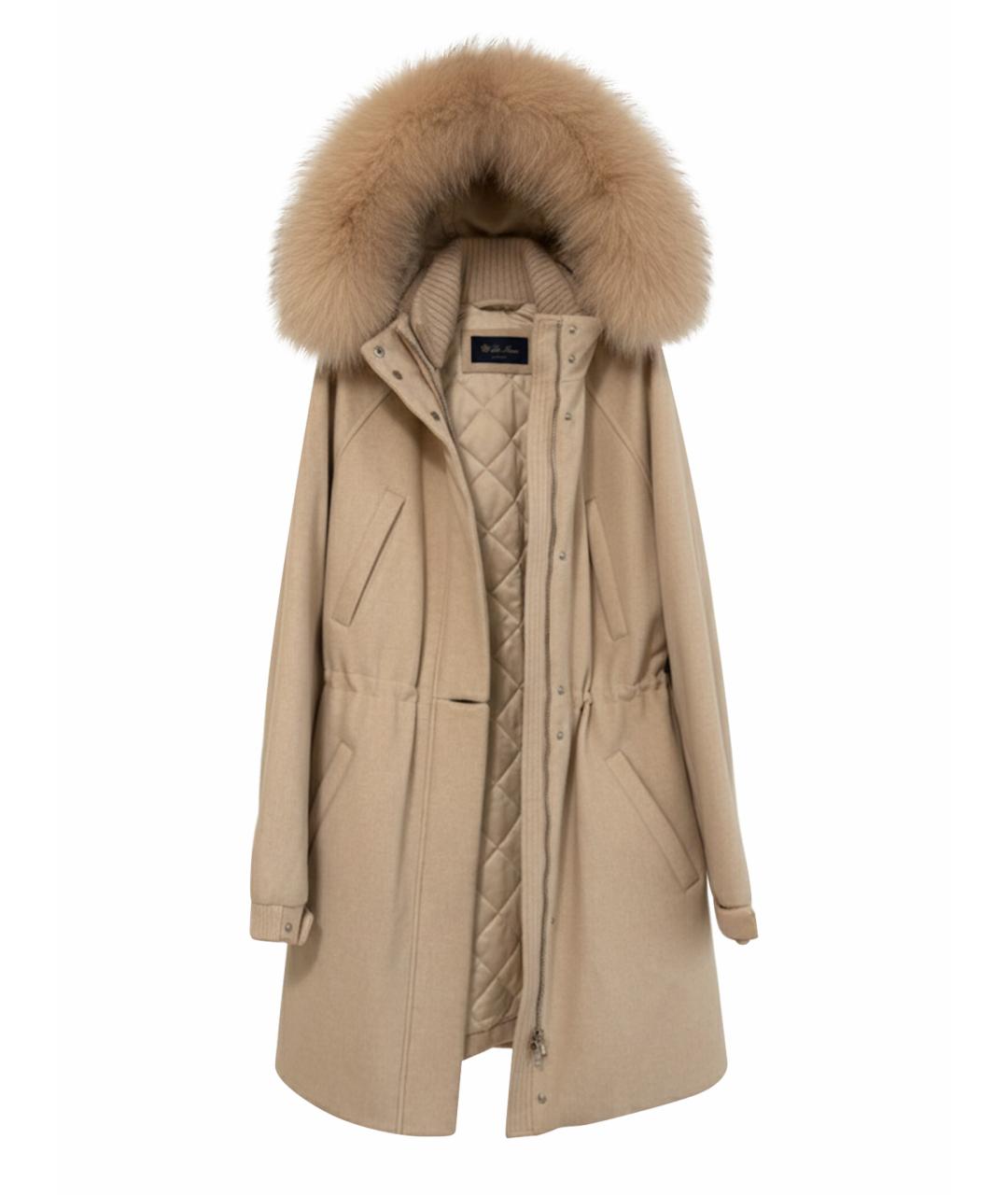 LORO PIANA Белая кашемировая парка, фото 1