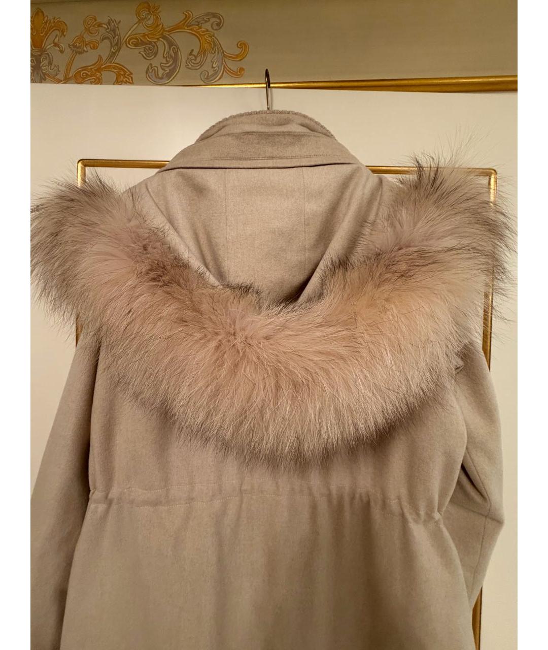 LORO PIANA Белая кашемировая парка, фото 4