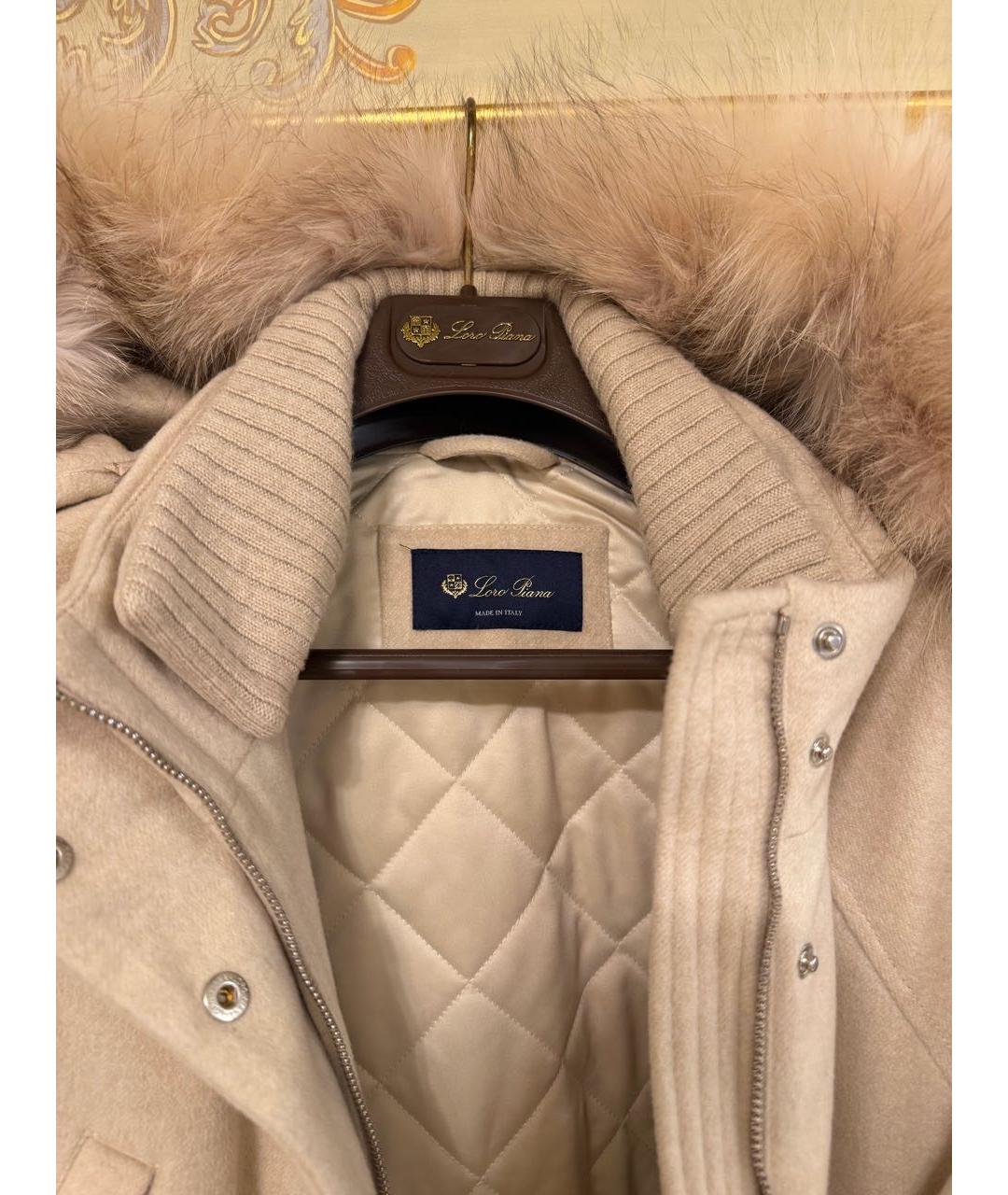 LORO PIANA Белая кашемировая парка, фото 2