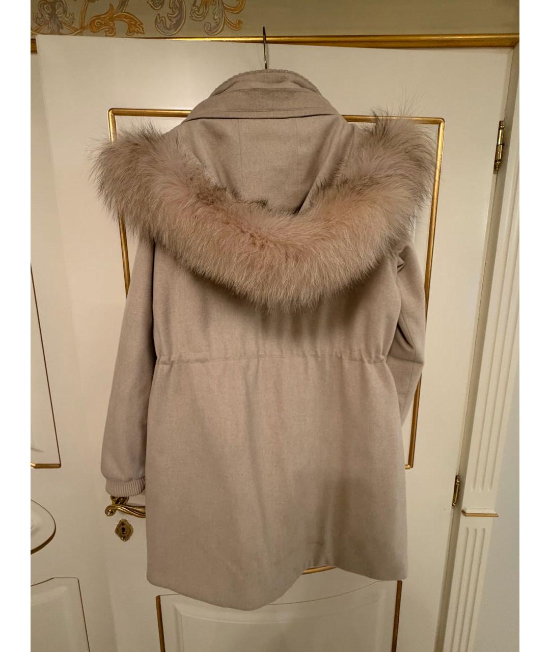 LORO PIANA Белая кашемировая парка, фото 3