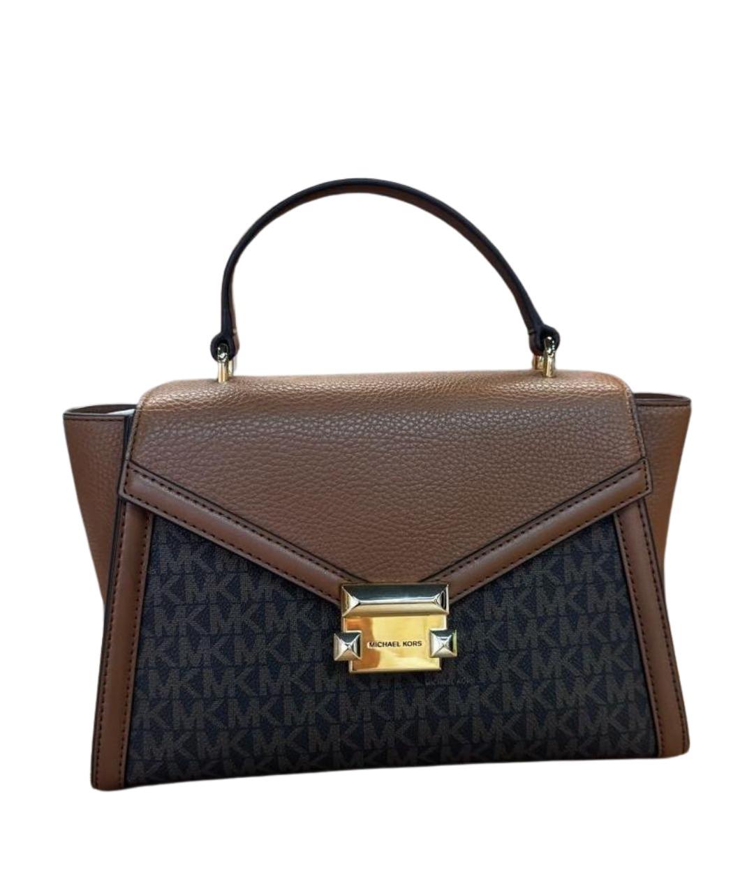 MICHAEL KORS Коричневая сумка с короткими ручками из искусственной кожи, фото 1