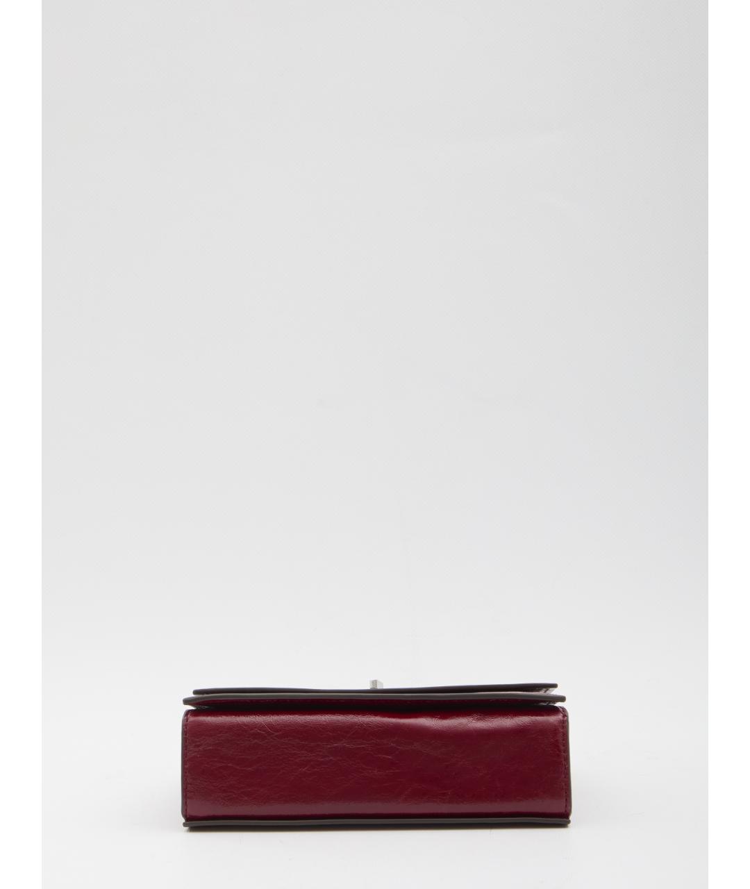 TORY BURCH Красная кожаная сумка через плечо, фото 3