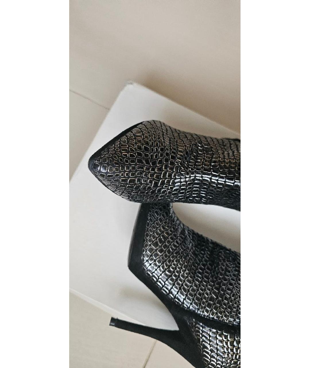 CASADEI Черные замшевые сапоги, фото 2