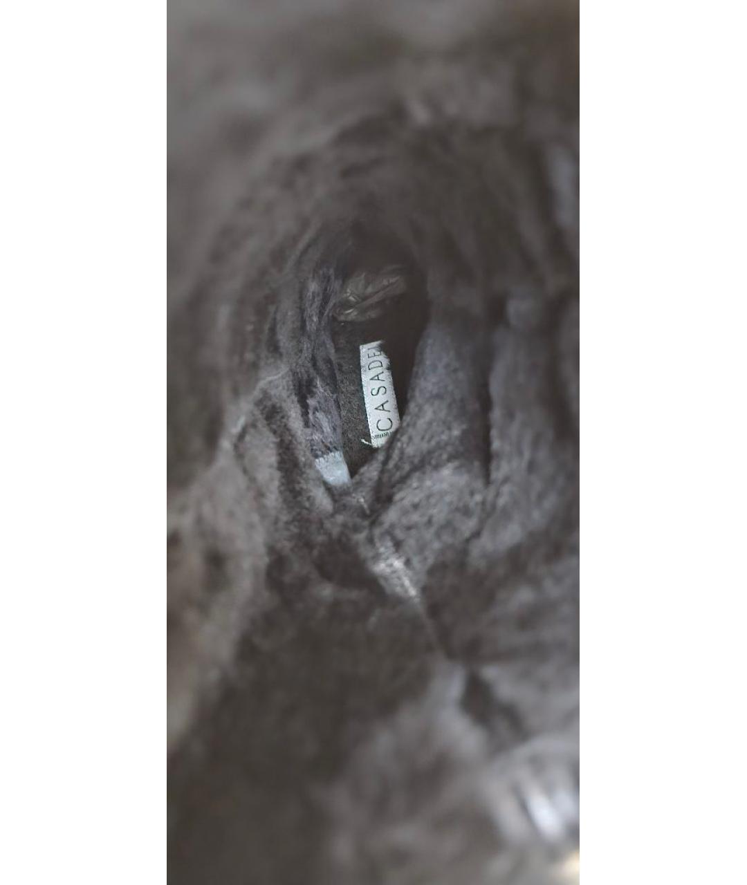 CASADEI Черные замшевые сапоги, фото 5