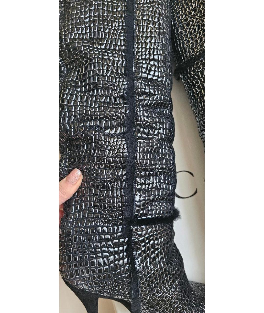 CASADEI Черные замшевые сапоги, фото 6