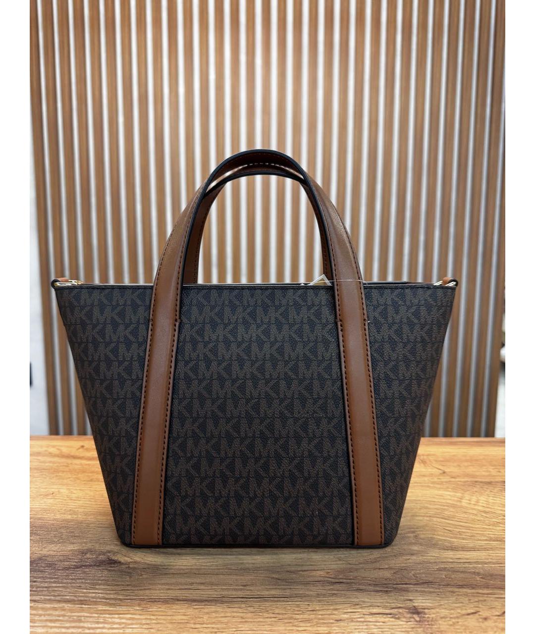 MICHAEL KORS Коричневая сумка с короткими ручками, фото 3