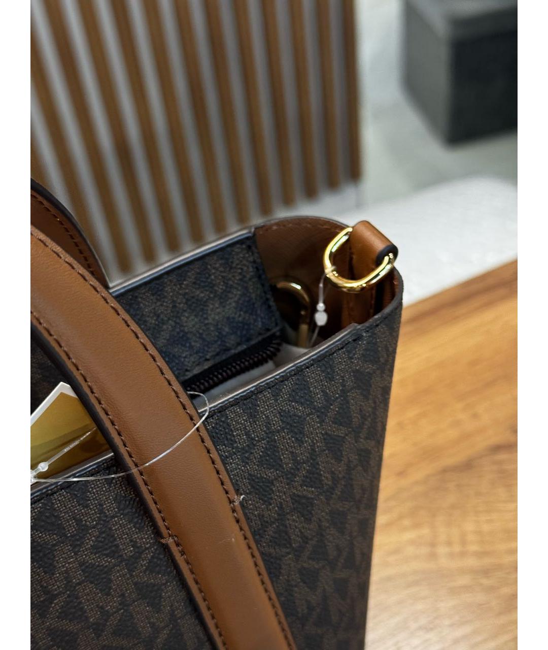 MICHAEL KORS Коричневая сумка с короткими ручками, фото 4