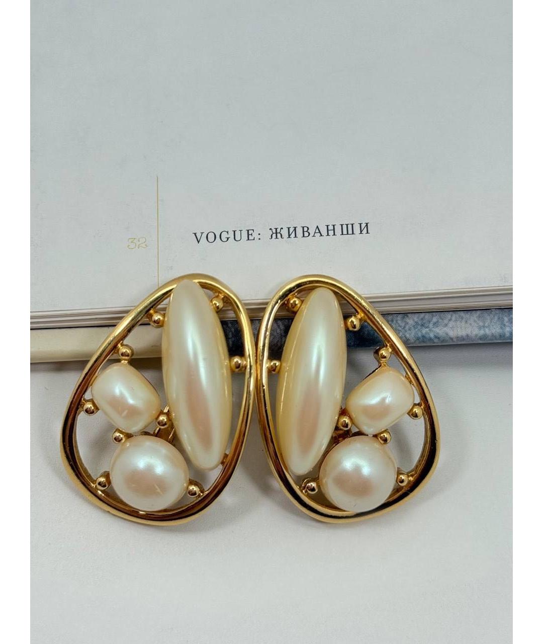 GIVENCHY Золотые металлические серьги, фото 8