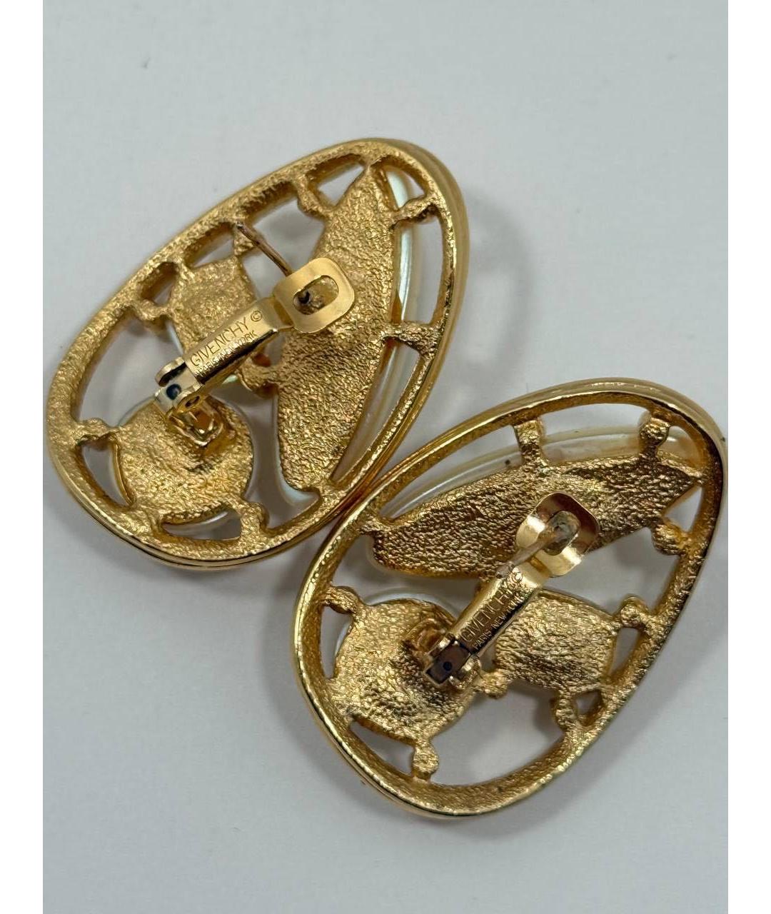 GIVENCHY Золотые металлические серьги, фото 6