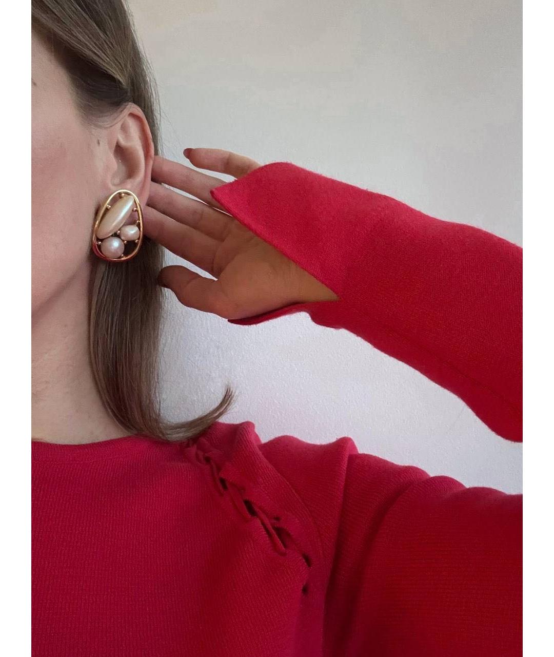 GIVENCHY Золотые металлические серьги, фото 2