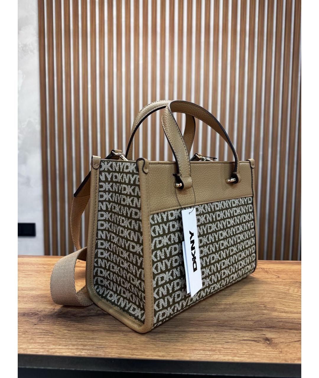 DKNY Бежевая сумка тоут, фото 2