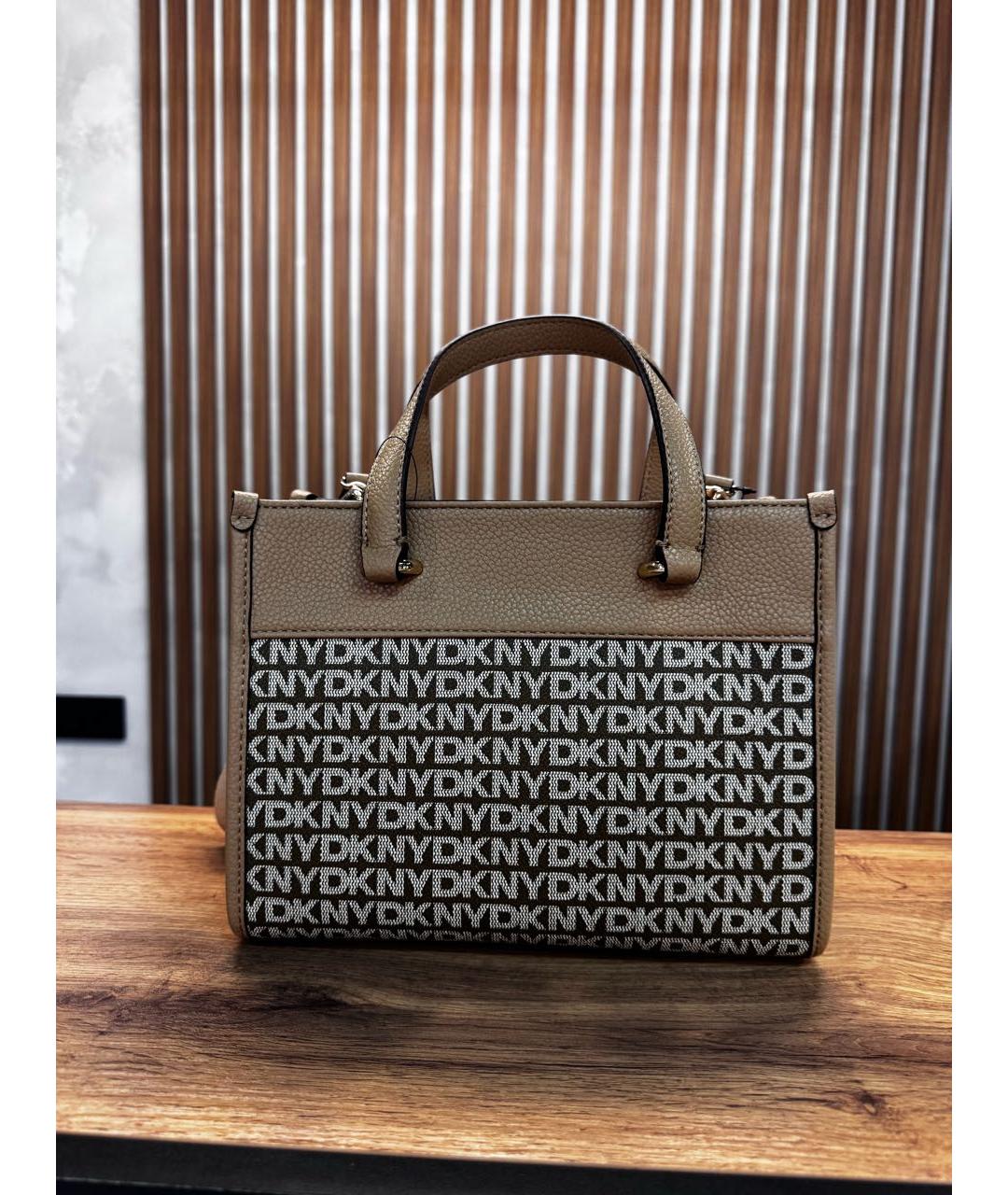 DKNY Бежевая сумка тоут, фото 3