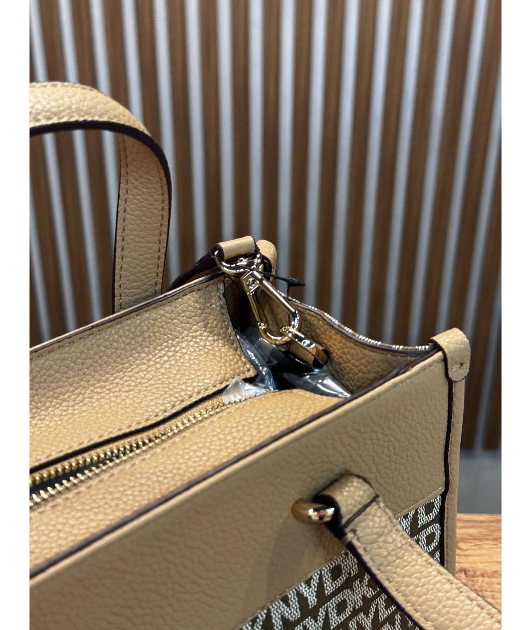 DKNY Бежевая сумка тоут, фото 4