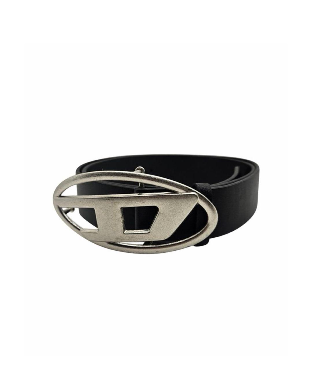 DIESEL Черный кожаный ремень, фото 5