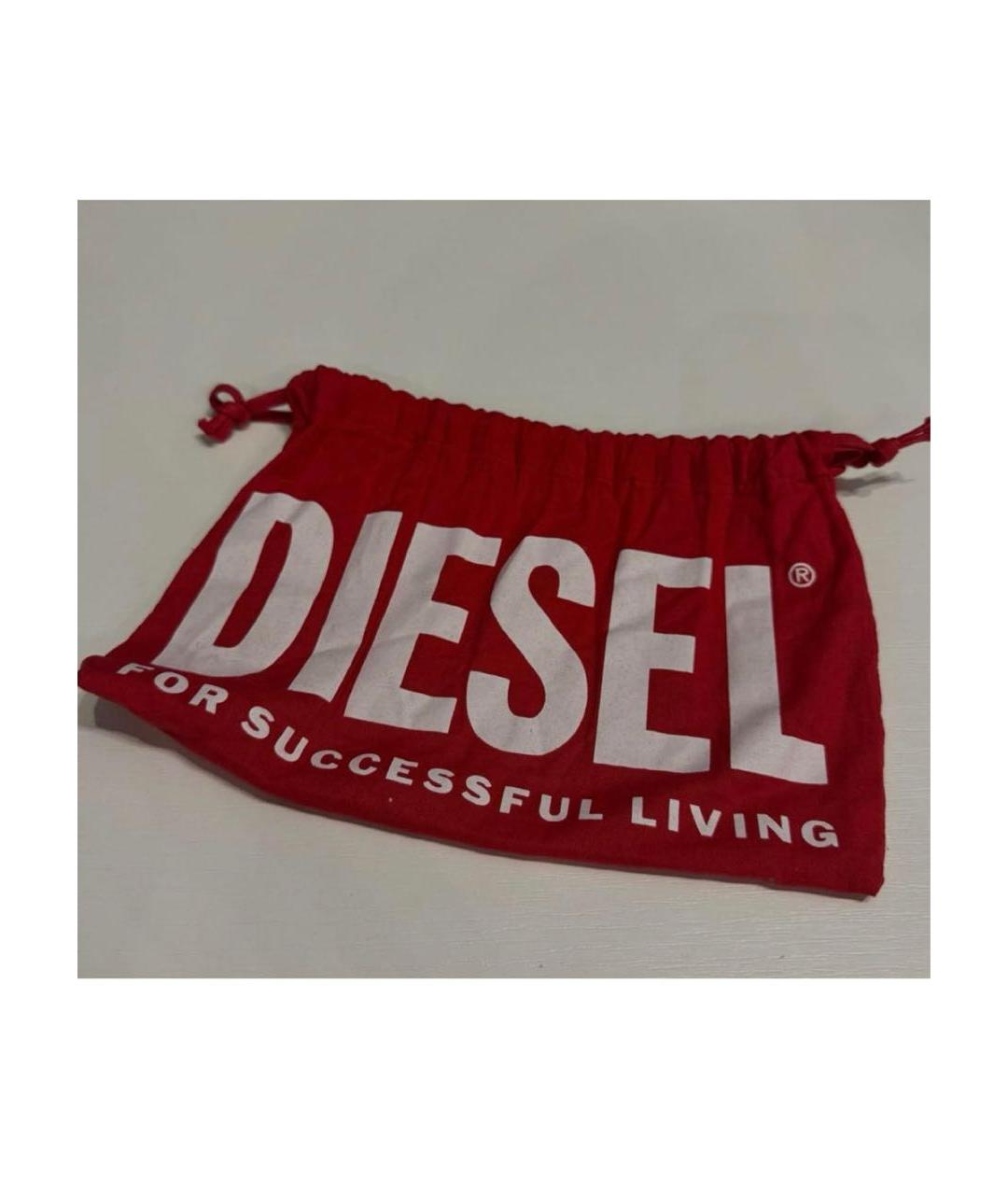 DIESEL Черный кожаный ремень, фото 4